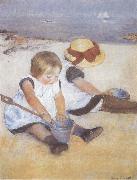 Mary Cassatt Two Children on the Beach Sweden oil painting artist
